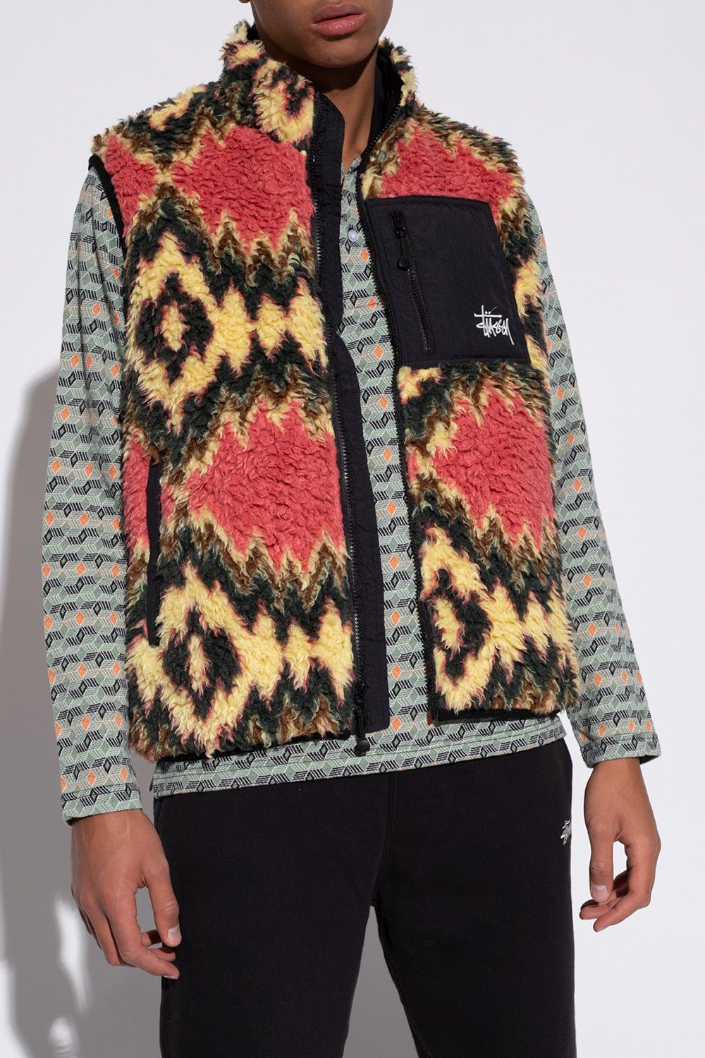 Logo-embroidered vest Stussy - SchaferandweinerShops Canada